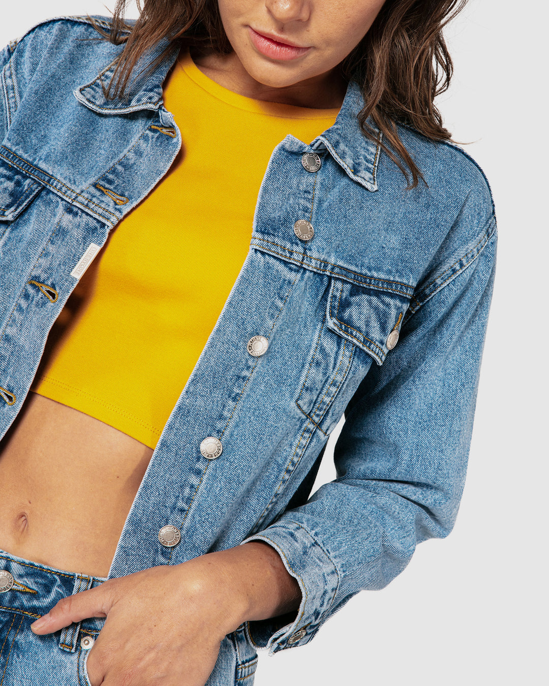 【PORTERNA】Jenna Denim Jacket Jenna Denim Jacket • ONEBYONE Clothing Co. – Melbourne